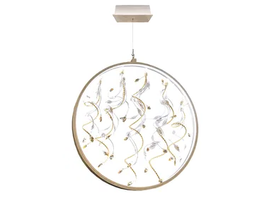 GIRÒ - Wrought iron pendant lamp _ Mechini