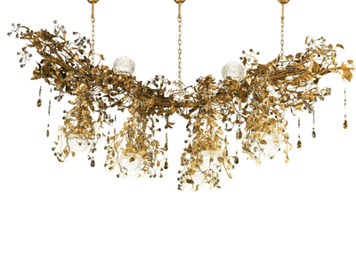 THREE HUNDRED AND NINETEEN - Wrought iron chandelier _ Mechini