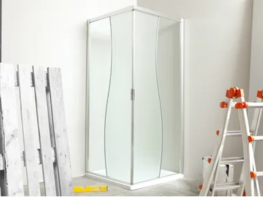 MANOLIBERA - Corner glass shower cabin _ MEGIUS