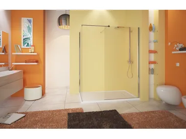 WEB 4.0 SEPARÈ SF0 - Corner glass shower cabin _ MEGIUS