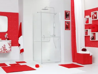 WEB 5.0 F - Corner glass shower cabin _ MEGIUS