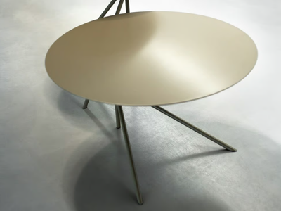 TWIN B - Round low bistro side table _ MEMEDESIGN