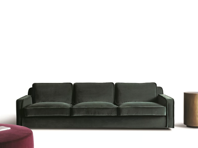 HECTOR - Velvet sofa with removable cover _ Meridiani