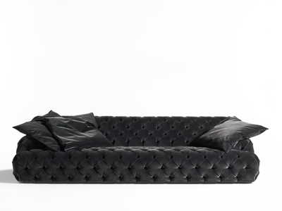 NORTON CAPITONNÉ - Tufted fabric sofa _ Meridiani