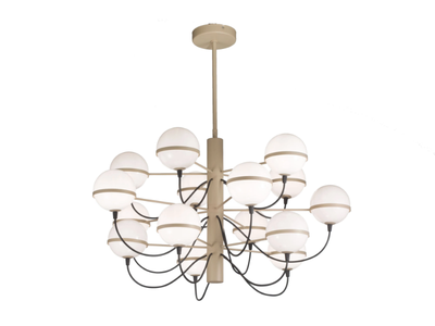 GIRO - LED glass chandelier _ Metal Lux