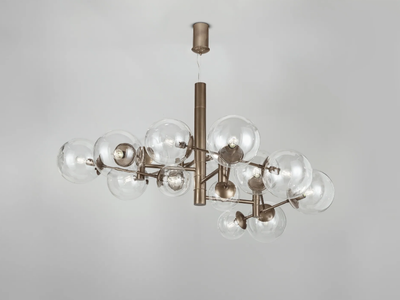 GLOBAL Ø 150 - Metal pendant lamp _ Metal Lux