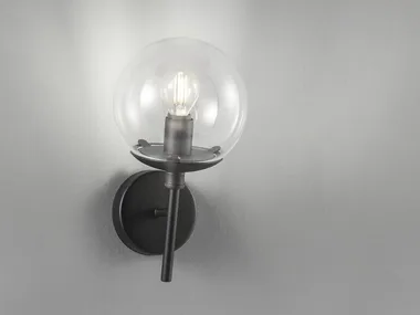 GLOBAL Ø 18/ Ø 25 - Metal wall lamp with fixed arm _ Metal Lux