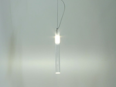 TUBINO - LED sandblasted glass pendant lamp _ Metalarredo