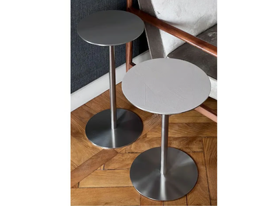 ESTER - Round stainless steel coffee table _ MG12