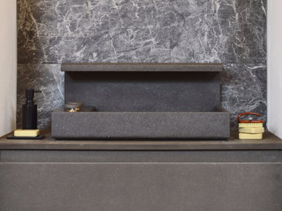 JP - Countertop rectangular basalt washbasin _ MG12