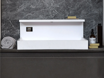 JP - Countertop rectangular Solid Surface washbasin _ MG12