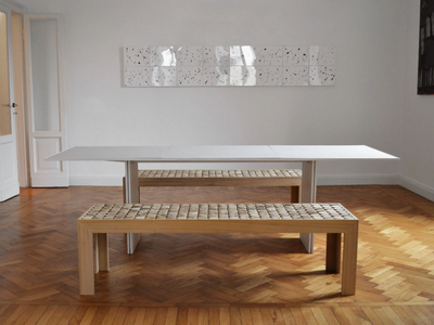 SOFIA - Solid wood bench _ MG12