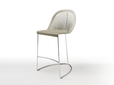 GUAPA - High tanned leather stool with back _ Midj