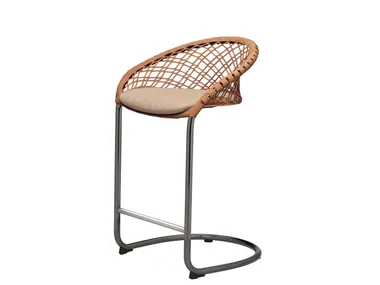 P47 H65 M TS-CU - Cantilever stool with footrest _ Midj