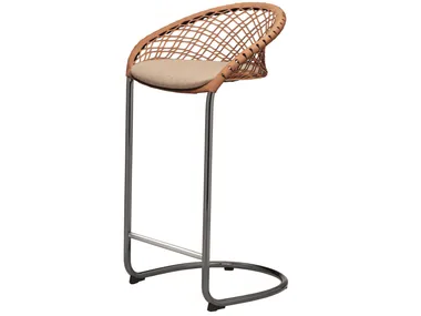 P47 H75 M TS-CU - High cantilever stool with back _ Midj
