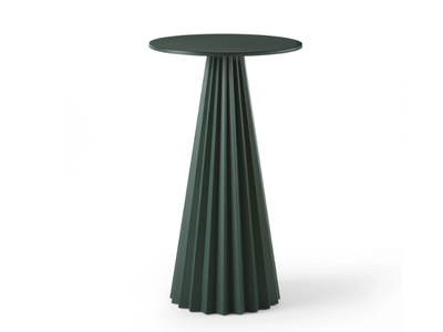 PLISSÉ H103 - Round metal high table _ Midj