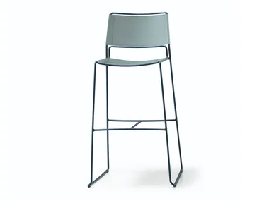 Slim H65 / H75 CU - High stool with back _ Midj