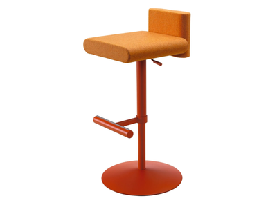 TOY - Upholstered fabric stool with gas lift _ Midj