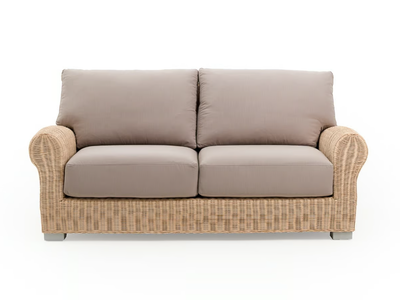 BRIGITTE - 2 seater woven wicker sofa _ Mila Maurizi