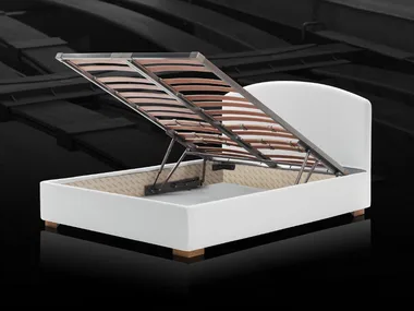 Bed base with storage - Adjustable slatted bed base with storage _ Milano Bedding