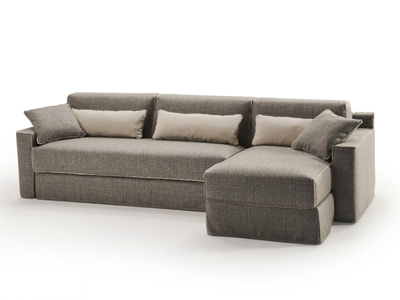 JARREAU - Fabric sofa bed with chaise longue _ Milano Bedding