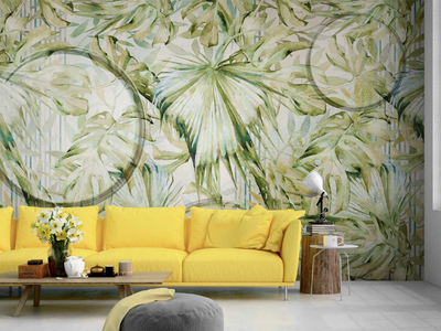 ALOHA - Panoramic wallpaper with floral pattern _ MILLE997