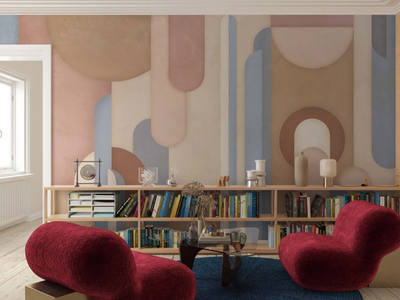NOLITA - Geometric panoramic wallpaper _ MILLE997