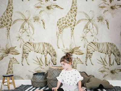 SAFARI - Motif nonwoven kids wallpaper _ MILLE997