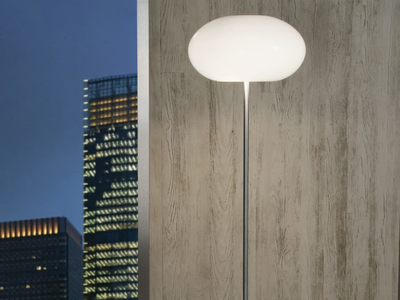 AIH - Glass and aluminium floor lamp _ millelumen