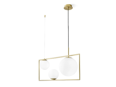 BUBLE - Glass and steel pendant lamp _ Miloox