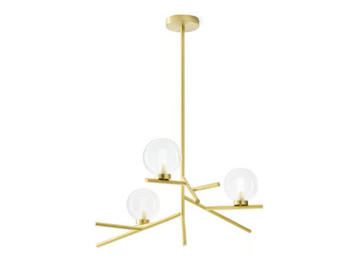 CAMELY - LED Borosilicate glass and metal pendant lamp _ Miloox