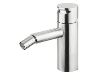 GIOTTO 7203 - Countertop stainless steel bidet mixer with swivel spout _ MINA