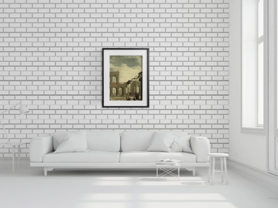 BRICK OUTLINE - Non-woven paper wallpaper _ Mineheart