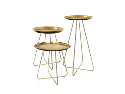 NEW CASABLANCA - Round metal coffee table _ Mineheart