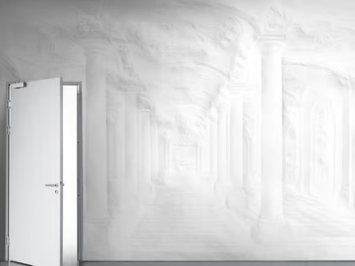 PAPER PALACE FOLDED COLUMNS - Trompe l'oeil vinyl wallpaper _ Mineheart