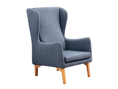 LOUISE - Bergere upholstered leather armchair _ Miniforms