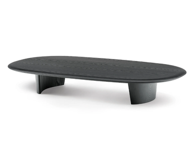 ANISH WOOD - Oval ash coffee table _ Minotti