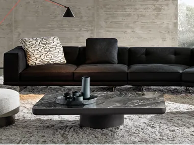 BRADY - Rectangular marble coffee table _ Minotti