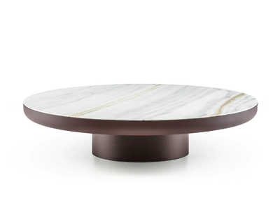 BRADY - Round marble coffee table _ Minotti