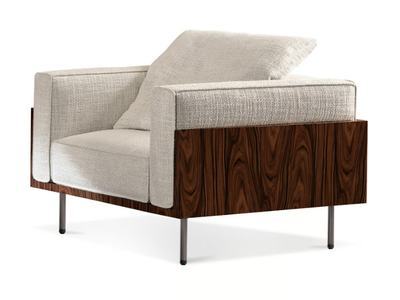 BRASILIA - Fabric armchair with armrests _ Minotti