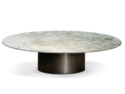 DOYLE - Round marble coffee table _ Minotti