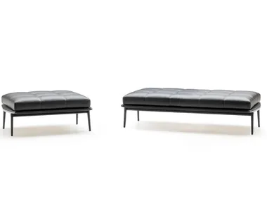 FYNN - Upholstered leather bench _ Minotti