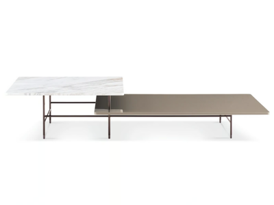 LELONG - Rectangular wooden coffee table _ Minotti