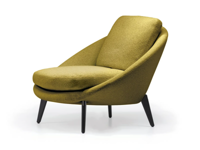 LIDO - Fabric armchair with armrests _ Minotti