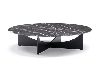 LIDO - Low round marble coffee table _ Minotti