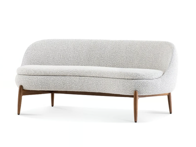 SENDAI - Curved fabric sofa _ Minotti