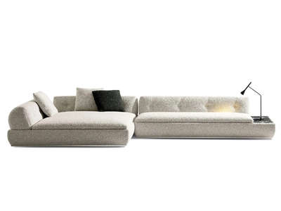 SUPERMOON - Sectional fabric sofa _ Minotti