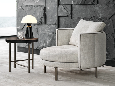 TORII - Armchair with armrests _ Minotti