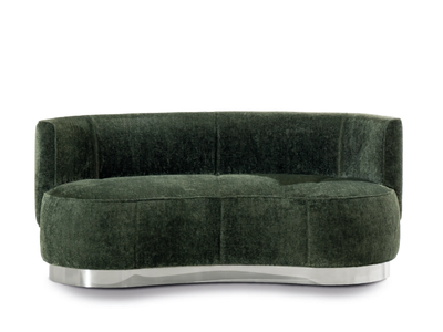 YVES ROUND - Curved fabric sofa _ Minotti