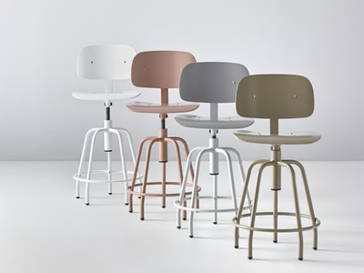 NEXOS 2006 - Stool height-adjustable with back _ Mobboli